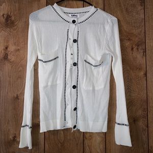 Classic Button Front Knit Top